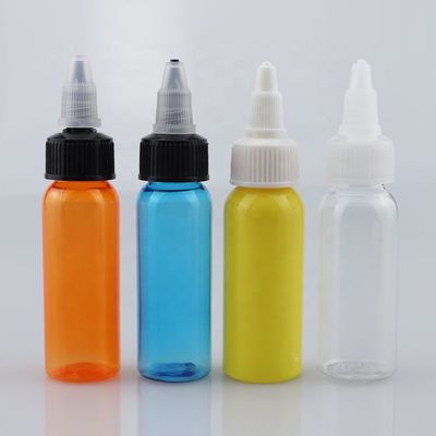 खाद्य ग्रेड Vape तेल 80 मिलीलीटर ट्विस्ट शीर्ष प्लास्टिक निचोड़ की बोतलें