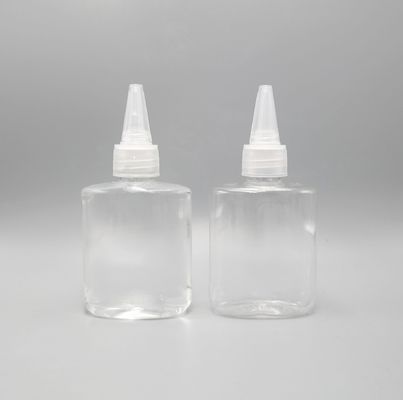 Vape Oil Clear 50ML ट्विस्ट शीर्ष प्लास्टिक निचोड़ की बोतलें
